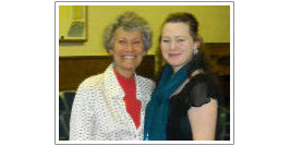 Instructor Robin Klein and Miranda Barry, Winner